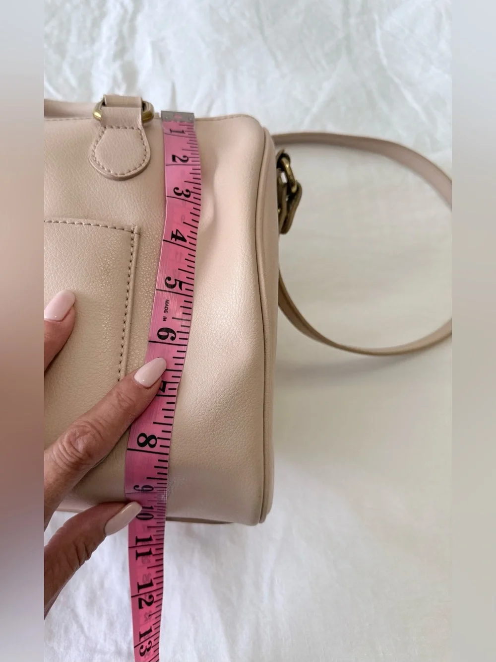 J. Crew | Pale Pink Nude Leather Dorset Satchel Boston Style Bag | Neutral